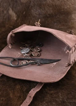 ULF-LP-15 - LARP ULFBERTH Sac en cuir avec deux boucles