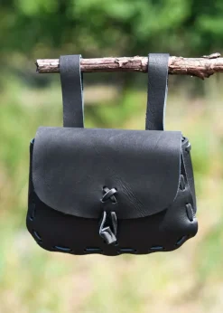 ULF-LP-11-S - LARP Sacoche en Cuir Noir