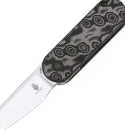 V2583A6 - Kizer Mini Bay 14C28N Vortex Pattern Micarta