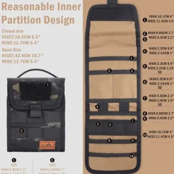 VE12BCAM - VIPERADE Pochette de rangement pour outils EDC VE12 Black Camo