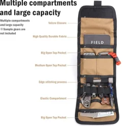 VE12BCAM - VIPERADE Pochette de rangement pour outils EDC VE12 Black Camo