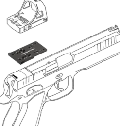 VE00237 - VECTOR OPTICS PLATINE POUR POINT ROUGE CZ SHADOW