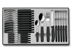 VIC6.7833.24 - VICTORINOX MENAGERE 24 PIECES SWISSCLASSIC TABLE NOIR