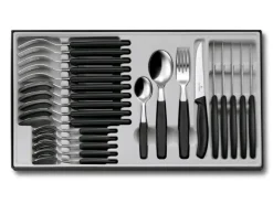VIC6.7233.24 - VICTORINOX MENAGERE 24 PIECES SWISSCLASSIC STEAK NOIR