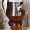 WBGHBR - LARP Wacken Brauerei Support pour verre à bière, cuir