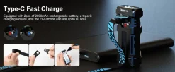 WBNX2CO - WUBEN X2 Torche EDC 2500lm 2000mAh USB-C COLOR
