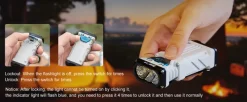 WBNX2GR - WUBEN X2 Torche EDC 2500lm 2000mAh USB-C Vert