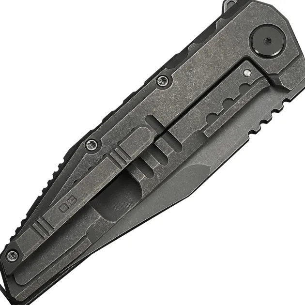 WE25079-1 - We Knife Temper Limited Gray titanium Gray stonewash M390