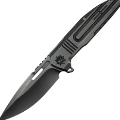 WE23059-1 - We Knife Tracks Flipper Polished Gray Titanium Polished Gray M390