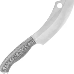 White River Camp Cleaver Black/ Olive Micarta S35VN