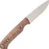 White River Hunter Natural Burlap Micarta S35VN