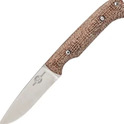 White River Hunter Natural Burlap Micarta S35VN