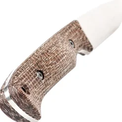 White River Hunter Natural Burlap Micarta S35VN