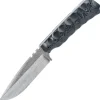 WILDSTEER - Skelet micarta noir Toxifié/Stonewash
