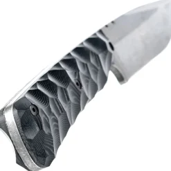 WILDSTEER - Skelet micarta noir Toxifié/Stonewash