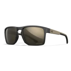 43.601088 - WILEY X Lunettes de protection balistique Founder noir / tan verres tungsten mirror
