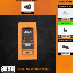 WLPDP-RMRcc - C&H Precision paltine Walther DEFENSE PDP 1.0 to Trijicon RMRcc