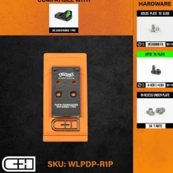 WLPDP-R1P - C&H Precision paltine Walther PDP V4 MIL / LEO to SIG Romeo1 Pro (R1P)