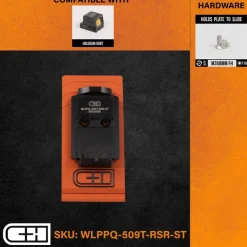 WLPPQ-509T-RSR-ST - C&H Precision paltine Walther PPQ / Q4 / Q5 to Holosun 509T