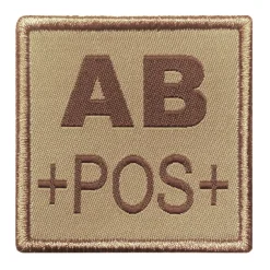 01.2027XX - A10 EQUIPEMENT Sélection Patch Groupe Sanguin Brodé TAN