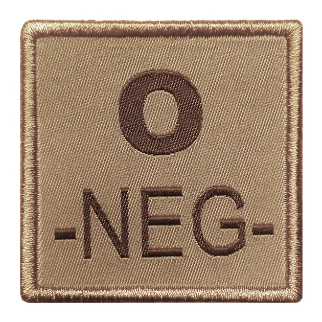 01.2027XX - A10 EQUIPEMENT Sélection Patch Groupe Sanguin Brodé TAN