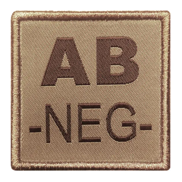 01.2027XX - A10 EQUIPEMENT Sélection Patch Groupe Sanguin Brodé TAN