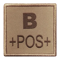 01.2027XX - A10 EQUIPEMENT Sélection Patch Groupe Sanguin Brodé TAN