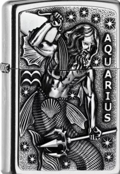 2006508 - ZIPPO Aquarius Emblem Verseau Astrologie