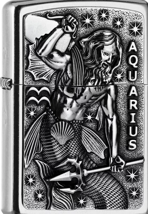 2006508 - ZIPPO Aquarius Emblem Verseau Astrologie