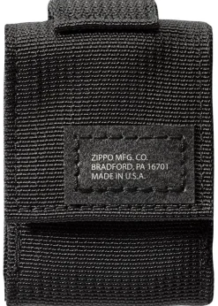 60005678 - ZIPPO Black Crackle & Pochette Noire Set Cadeau