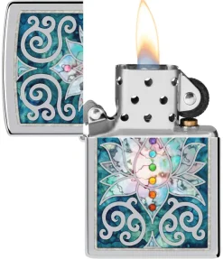 60006541 - ZIPPO Lotus Flower Design