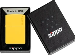 60007102 - ZIPPO Matte Jaune Sunflower with LOGO