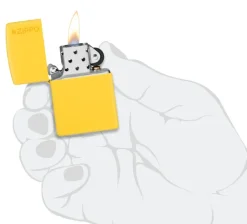 60007102 - ZIPPO Matte Jaune Sunflower with LOGO