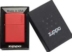 60001204 - ZIPPO Matte Rouge with LOGO