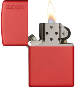 60001204 - ZIPPO Matte Rouge with LOGO