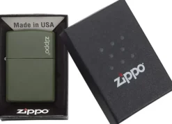 60001568 - ZIPPO Matte Vert Armée with LOGO
