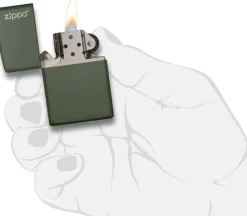 60001568 - ZIPPO Matte Vert Armée with LOGO