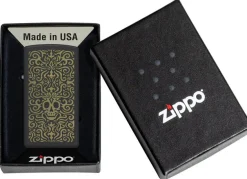 60006595 - ZIPPO SLIM Skull Design