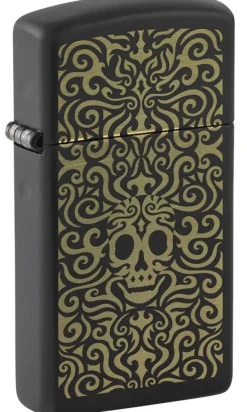 60006595 - ZIPPO SLIM Skull Design