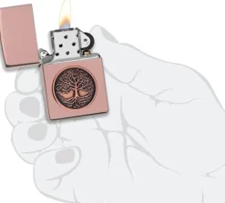 60005877 - ZIPPO Tree of Life Rosegold